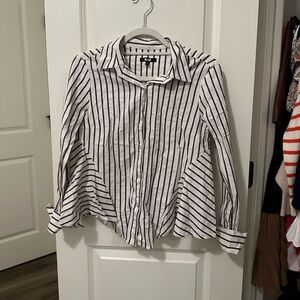 Drew striped button down